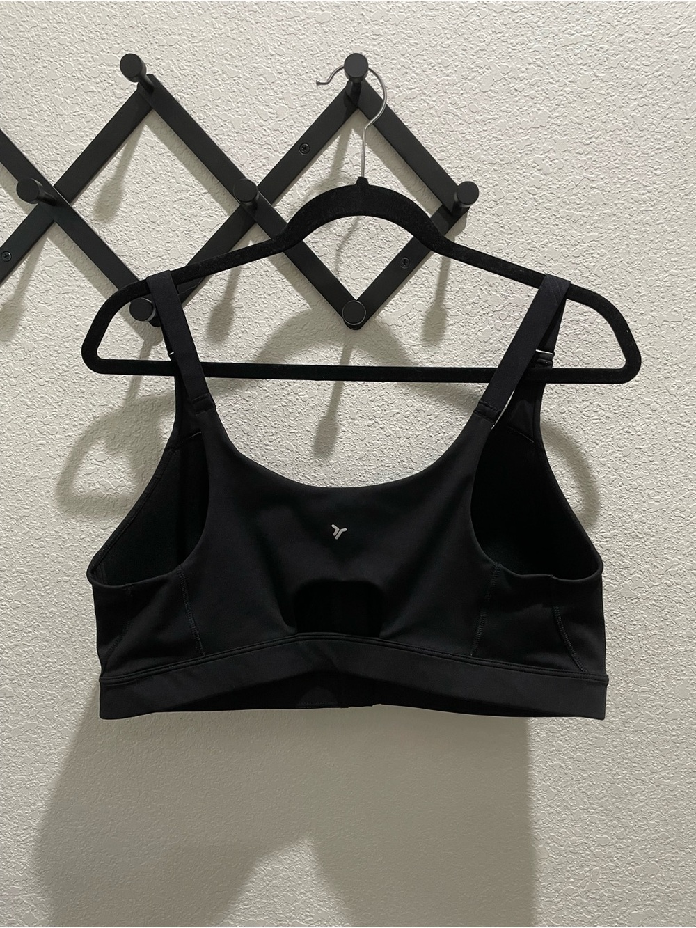 Old Navy Powersoft Front-Zip Black Sports Bra - Picture 5 of 5
